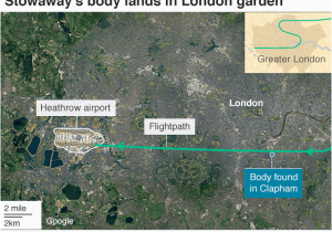 Airports In London England On Map Kenya Flight Stowaway Body Found In Clapham Garden Bbc News