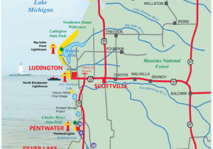 Airports In Michigan Map West Michigan Guides West Michigan Map Lakeshore Region Ludington