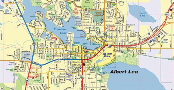 Albert Lea Minnesota Map Albert Lea Mn Map Interactive Map town Square Publications