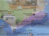 Algeciras Spain Map Map Shows Birds Observation Points Close to Huerta Grande Thanks to