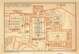 Alhambra Spain Map 1906 the Alhambra Floor Plan Moorish islamic Architecture Granada