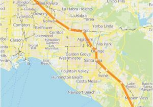 Aliso Viejo California Map Map Of Mission Viejo California orange County Line Route Time