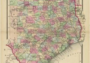 Allen Texas Map J H Colton S Map Of Texas Texas Historical Maps Map Historical