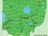 Alliance Ohio Map Map Of Usda Hardiness Zones for Ohio