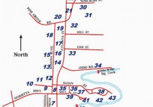 Alpharetta Georgia Map Roswell Historic District Map Walking tour Discover In Roswell