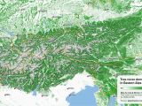 Alps Map France Tree Cover Density Of the Eastern Alps Sublime Maps