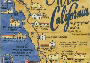 Alta California Map Earlier This Year I Visited All 21 California Missions and Created