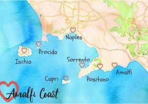 Amalfi Coast Map Of Italy Italy Weather Visiting Italy In 2019 Italy Vacation Italy