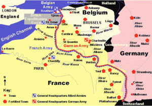 Amiens France Map Trench Construction In World War I the Geat War World War One