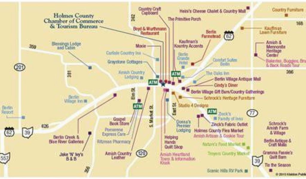Amish Country In Ohio Map Amish Country Berlin Ohio Shopping Map 