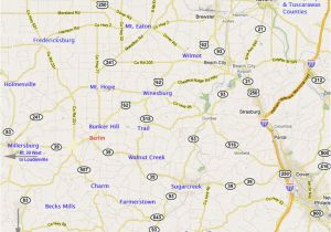 Amish Country Map Ohio Ohio Amish Country Map