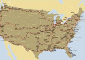 Amtrak California Zephyr Map Map Of the Amtrak Rail Network California Zephyr Train Travel