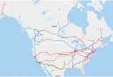 Amtrak Canada Map Rail Transportation In the United States Wikipedia