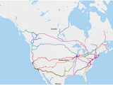 Amtrak Canada Map Rail Transportation In the United States Wikipedia