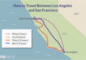 Amtrak Station Map California Traveling Between Los Angeles and San Francisco