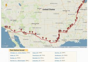 Amtrak Texas Eagle Route Map Amtrak S Texas Eagle La to Dallas Trip Report Parker S Travel Log