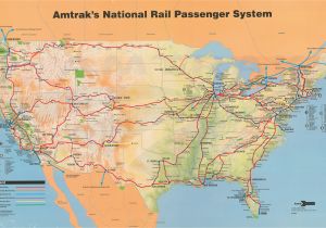 Amtrak Texas Eagle Route Map Amtrak System Map 1993 Amtrak History Of America S Railroad