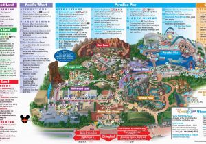 Amusement Parks California Map Disneyland Park Map In California Map Of Disneyland