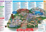 Anaheim California On Map Disneyland Park Map In California Map Of Disneyland