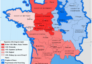 Ancient France Map Crown Lands Of France the Kingdom Of France In 1154