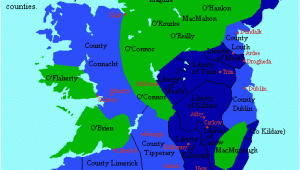 Ancient Ireland Map the Map Makes A Strong Distinction Between Irish and Anglo French