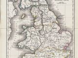 Ancient Map Of Ireland 1825 Antique Map Of Ancient Great Britain original Antique Map