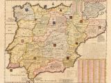 Ancient Map Of Spain French Map Of Spain and Portugal Early 18th Century Inspirational