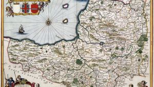 Ancient Maps Of England 400 Year Old Map Of somerset Circa 1648 Mapmania Map