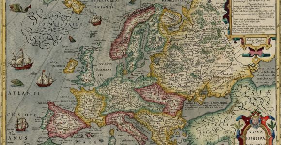Ancient Maps Of Europe Map Of Europe by Jodocus Hondius 1630 the Map Shows A
