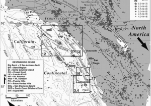 Anderson California Map Bends Sedimentary Basins and Earthquake Hazards Tectonics Of