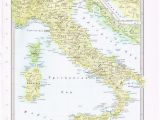 Antique Maps Of Italy 1960 Vintage Map Italy by Knickoftime World Maps Vintage Maps