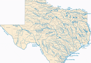 Antonio Bay oregon Map Map Of Texas Lakes Streams and Rivers