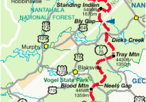 Appalachian Trail Georgia Map Appalachian Trail Planner Website Includes Georgia north Carolina