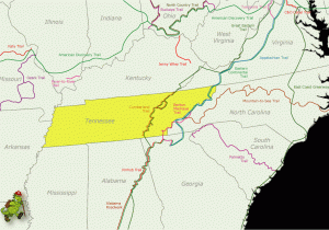 Appalachian Trail Map Tennessee Tennessee