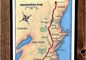 Appalachian Trail Tennessee Map Appalachian Trail Map Etsy