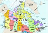 Arctic Circle Map Canada Map Of Canada with Capital Cities and Bodies Of Water thats