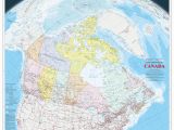 Arctic Ocean Canada Map Canada Wall Map Large English French atlas Of Canada