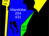 Area Codes In Canada Map area Codes 204 and 431 Wikipedia