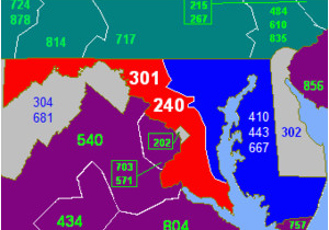 Area Codes Michigan Map area Codes 301 and 240 Wikipedia