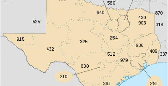 Area Codes Texas Map List Of Texas area Codes Wikipedia