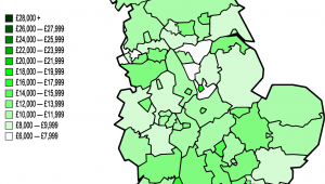 Areas Of England Map File Map Of Nuts 3 areas In England by Gva Per Capita 1996 Png