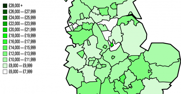 Areas Of England Map File Map Of Nuts 3 areas In England by Gva Per Capita 1996 Png