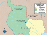 Areas Of Texas Map Texas Historical Map Republic Of Texas Boundary Dispute with Mexico