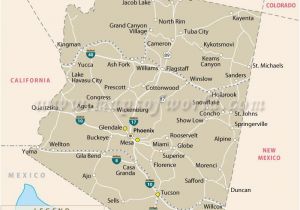 Arizona Texas Map State Map Of Arizona with Cities Secretmuseum