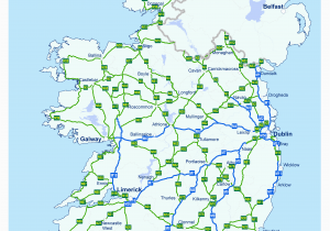 Athlone Ireland Map Map Of Ireland Road Network Download them and Print