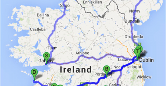 Athlone Map Ireland the Ultimate Irish Road Trip Guide How to See Ireland In 12 Days