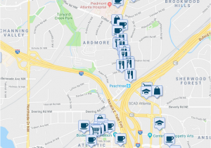 Atlanta Georgia area Map 67 25th Street northwest atlanta Ga Walk Score