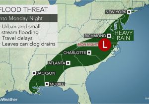 Atlanta Georgia Weather Map Heavy Rain to Raise Flood Concerns In southern Us Early This Week