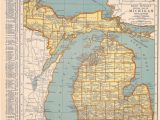 Atlas Map Of Michigan 1939 Michigan Vintage atlas Map by Oddlyends On Etsy Map Love