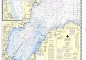 Au Sable River Michigan Map Noaa Nautical Chart 14863 Saginaw Bay Port Austin Harbor Caseville